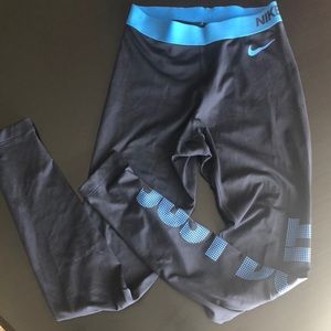 Navy Blue Pro Nike Leggings